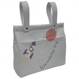 2024 Bolso Polipiel Estampada Cohete Dydados Polipiel Estampada Tejido Impermeable