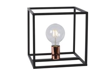 Lámpara de mesa en metal negro 25cm