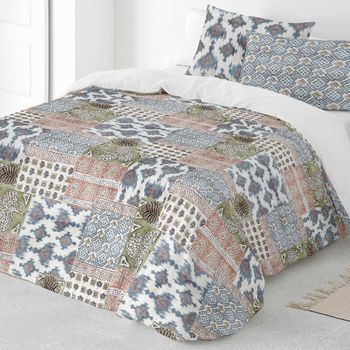 Funda Nórdica 3 Piezas 100% Algodón Cama 150 Cm Naturals Indian