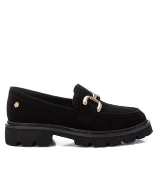 Carmela para mujer. 16195201-NEGRO Mocasines de piel 161952 negro (36), Plano, Ninguno, Casual
