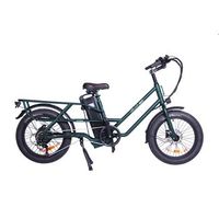 bicicleta electrica de carga gogobest gf200 500 w 48 v 156 ah autonomia de 60 km color verde
