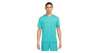 maillot de manga corta nike dri fit  strong uv  strong  miler azul para hombre