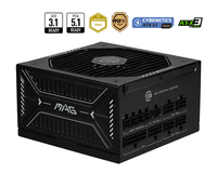 fuente alimentacion 850w msi mag a850gls pcie5 80 plus gold fully-modular negro