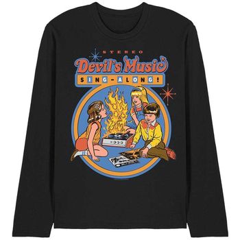 Steven Rhodes Camiseta manga larga Devils Music Singalong para mujer