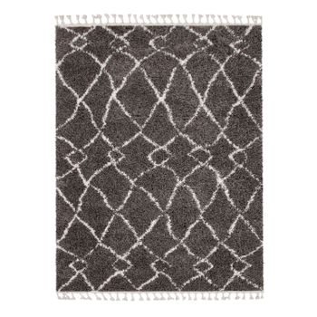 Alfombra de pelo largo Oregon gris  140x200 cm