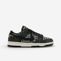 nike zapatillas dunk low harris tweed white black multi womens para mujer