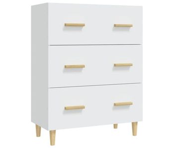 Vidaxl aparador de madera contrachapada blanco 70x34x90 cm