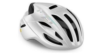 Casco met rivale mips negro blanco holografico brillante
