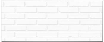 Frente de cocina ladrillo blanco 60x100 cm