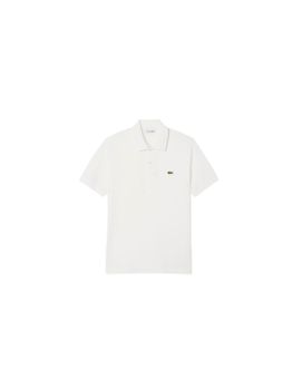 Polo Lacoste Chemise Col Bord-Cotes Manches Courtes Hombre Blanc