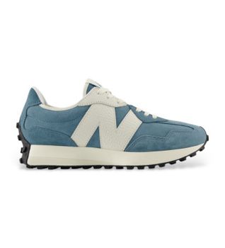 New Balance para mujer. U327V1_LI Zapatillas 327 azul (38.5), Plano, Ante, Cordones, Casual
