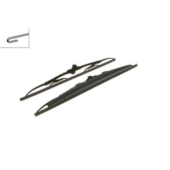 Super Plus Universal Wiper Blade Set Sp22/20S With Spoiler On Rh Side