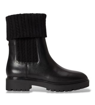 Lauren Ralph Lauren para mujer. 802P17088001 Botines de piel Allyson negro (41), 1 a 3cm, Ninguno, Casual