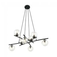 lampara colgante lotra transparente 8 luces