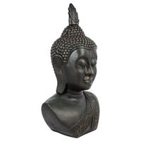 cabeza de buda amara h113cm mango negro
