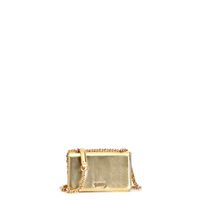 minibolso efecto metalizado con solapa gold taglia unica