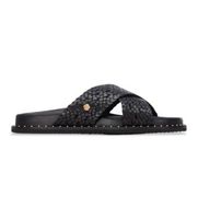 carmela para mujer 16305301-negro sandalias de piel 163053 negro 36 plano ninguno casual