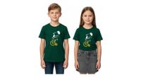 camiseta de manga corta rubber hippo verde nino