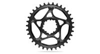 absoluteblack plato redondo  estrecho  ancho  de montaje directo para transmisiones sram 12v  negro