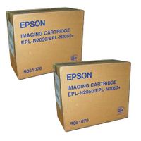 original multipack epson epl-n050 printer toner cartridges 2 pack -c13s051070