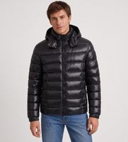colmar para hombre 1271 plumifero brillante con capucha negro 54 casual poliester reciclado sostenible