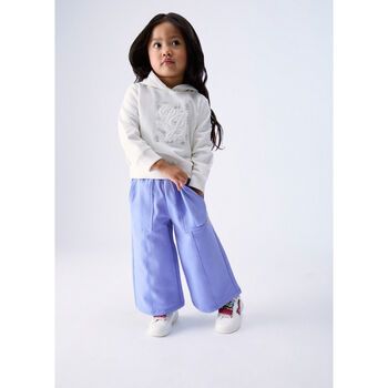 Liu Jo Pantalones Pantalones wide leg en sudadera para niña