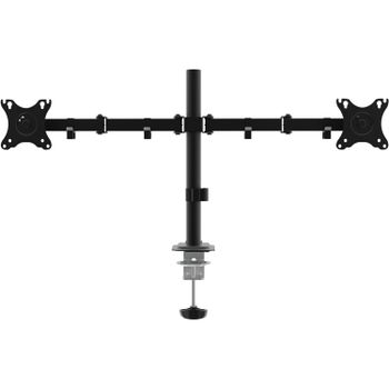Unykach Soporte TV/MONITOR Dual de Escritorio Curvas de 10-32 Pulgadas (hasta 10 kg brazo),  Ajustable y Giratorio, VESA máx 100 x 100 mm