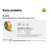 klingspor roll with paper backing ps30d 115mm gr120 50mb