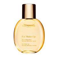clarins cosmetica facial fix make-up gold bruma fijadora maquillaje