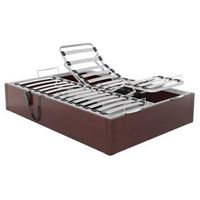 canape abatible articulado con motor ankara altura 34 cm - wengue - 105x182 cm