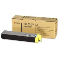 kyocera tk-520y original yellow toner cartridge