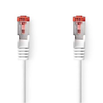 Cable de red Nedis CCGL85221WT015 Cat6 S/FTP 0,15 m Blanco