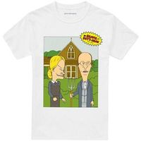 beavis  butthead camiseta american gothic para mujer
