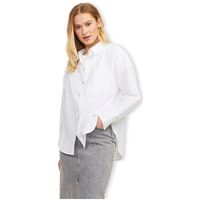 jjxx blusa jamie linen shirt ls - white para mujer