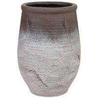 macetero de fibra de vidrio blanco 435x435x60cm