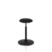 taburete de trabajo balance sit tela negro hjh office