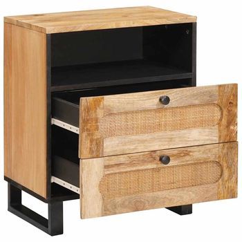 Mesita De Noche 33x50x62 Cm Madera - Marrón