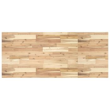 Encimera Tocador Baño Madera Acacia Sin Tratar 120x60x4 Cm Vidaxl