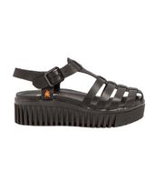 art para mujer 115752101003001 sandalias de piel 1575 brighton negro 38 3 a 5cm hebilla casual