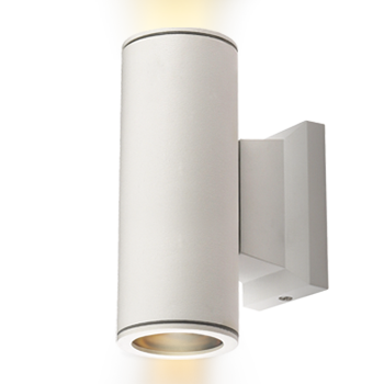 Aigostar Aplique Pared Exterior, GU10 Antracita Aluminio Up Down Lámpara, IP65 Impermeable Luz Exterior Iluminación para Balcón Garaje Terrazas Patio Jardín, Blanco