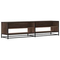 mueble de tv  mueble de salon  gabinete de tv madera de ingenieria marron roble 1805x40x46 cm