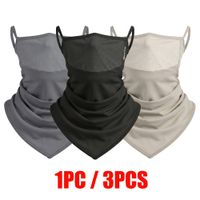 mascarilla de proteccion solar refrescante unisex de verano con lazo para la oreja elastica transpirable para ciclismo media mascarilla facial para senderismo y pesca al aire libre 1 ud3 uds