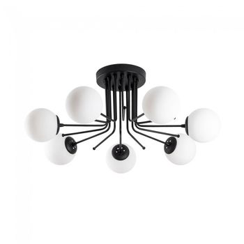 Plafón de techo marga negro (7 luces)