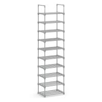 estante para zapatos para zapatos fino metal vestidor entrada gris