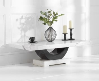 Raphael White Marble Coffee Table