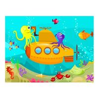 papel pintado 3d - submarino 400x309 cm