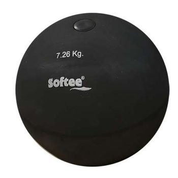 Peso Lanzamiento De Caucho Softee - 7.25kg - Color Negro