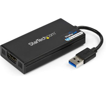 STARTECH USB32HD4K USB 3.0 to HDMI Adapter - Black, Black
