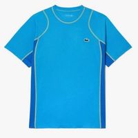 camiseta lacoste sport pique azul