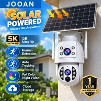 camara solar jooan 5k para exteriores impermeable con doble lente vision nocturna seguimiento automatico ptz seguridad para el hogar cctv videovigilancia